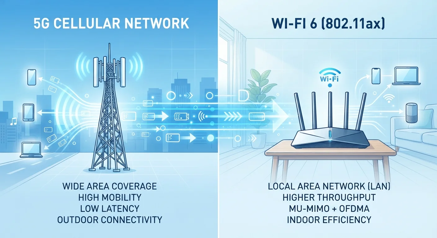 5G vs. Wi-Fi 6: Picking the Right Wireless Standard for Your Needs