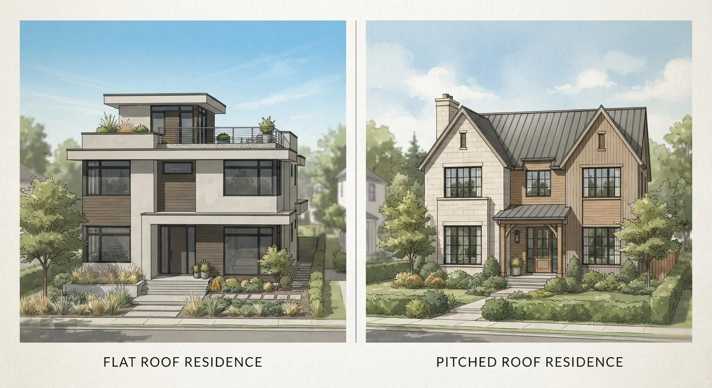 Flat Roof vs. Pitched Roof Maintenance Needs Compared