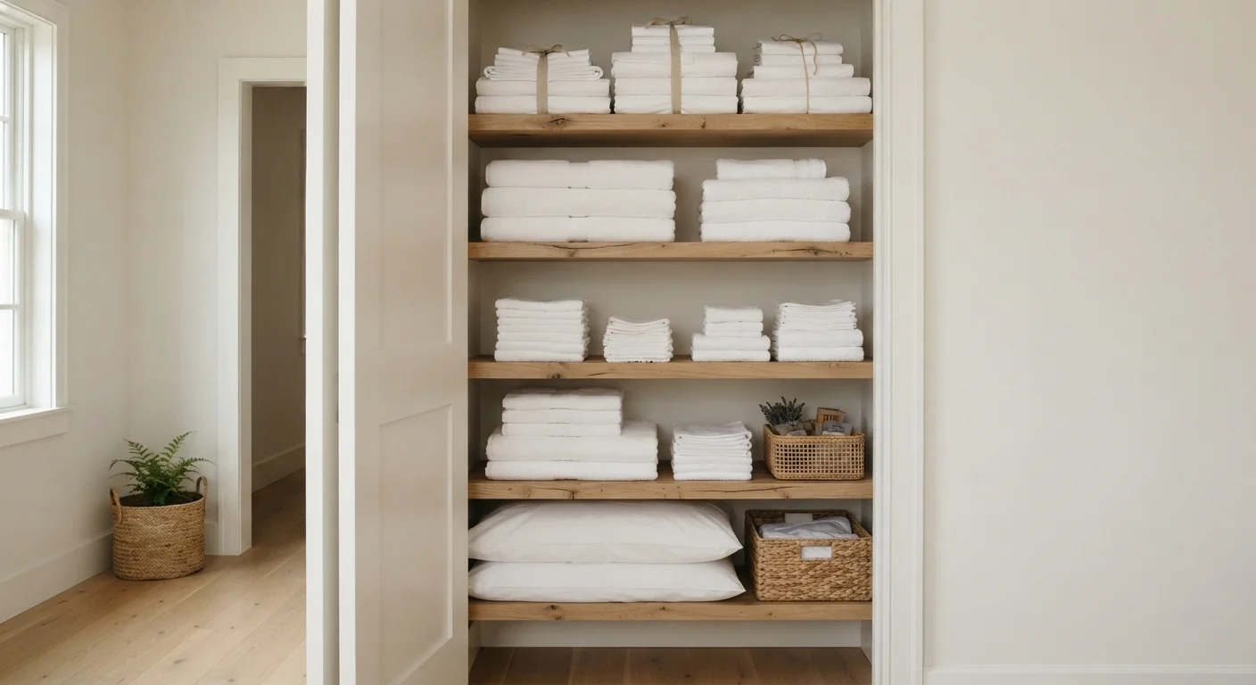 Linen Closet Layouts: Folding Methods, Shelf Logic, and What Goes Where