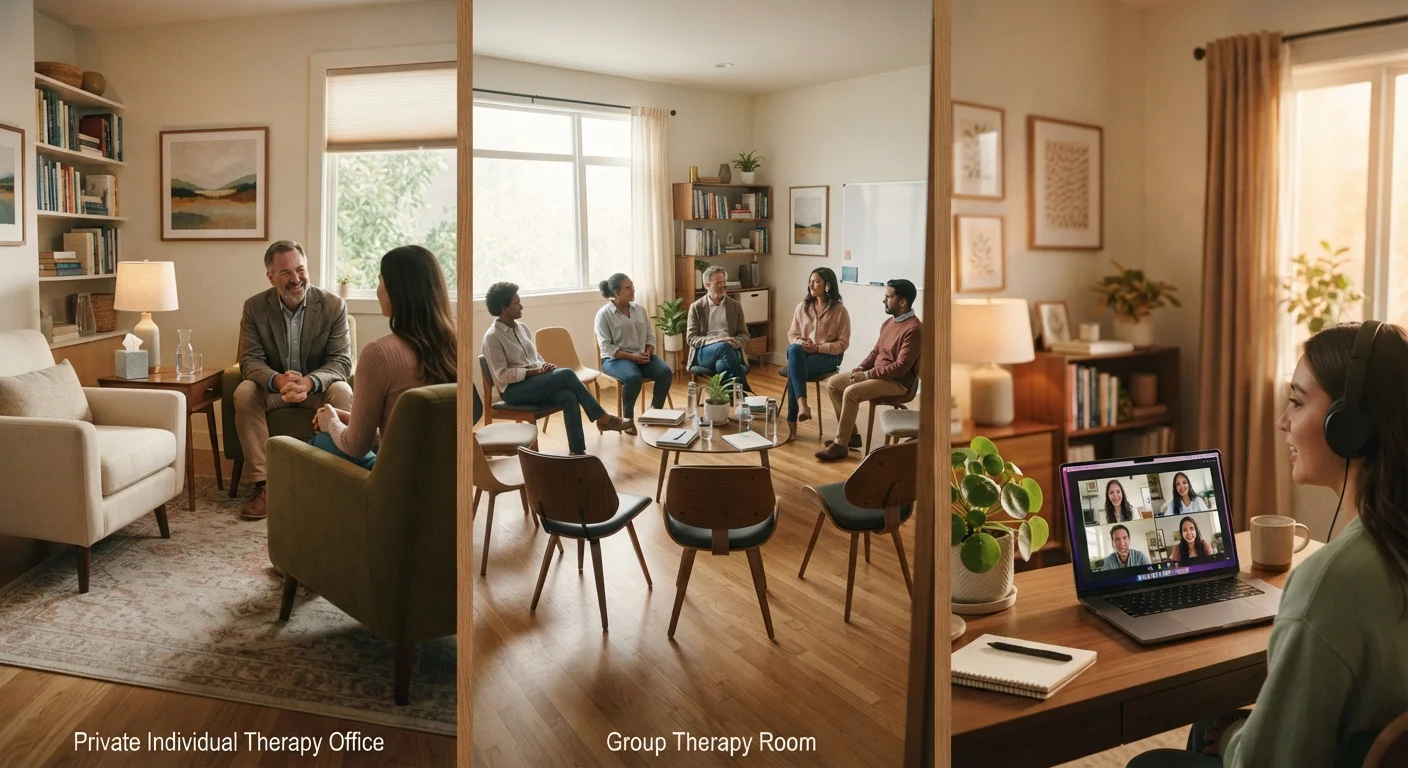 Therapy Formats Compared: Individual, Group, and Online Options