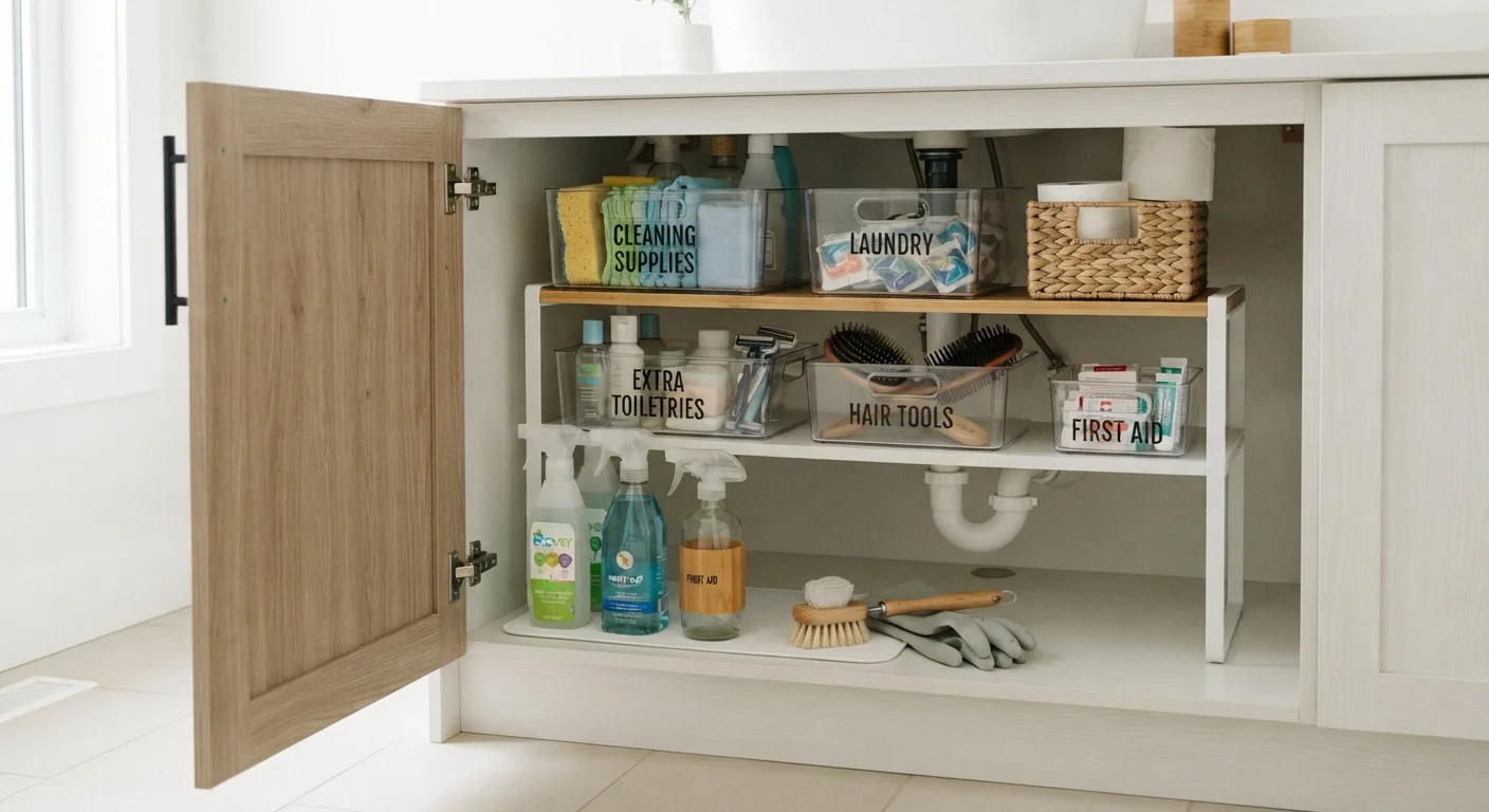 Under-Sink Cabinets: A Surprisingly Useful Storage Area Most Homes Underuse